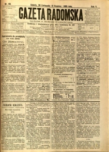 Gazeta Radomska, 1888, R. 5, nr 99