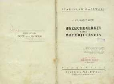 Wszechenergja wobec materji i życia