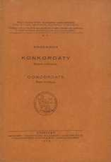 Konkordaty : studjum historyczne