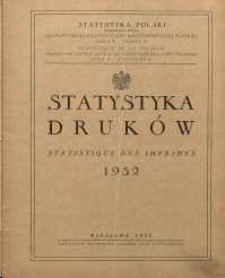 Statystyka druków 1932