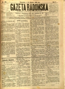 Gazeta Radomska, 1888, R. 5, nr 100