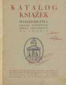 Katalog książek Wydawnictwa Zakładu Narodowego Imienia Ossolińskich we Lwowie