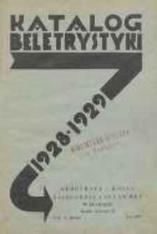 Katalog beletrystyki : 1928-1929 : według autorów