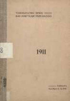 Sprawozdanie zarządu Towarzystwa opieki nad zabytkami przeszłości : 1911
