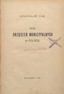 Rys urządzeń municypalnych w Polsce