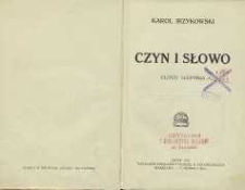 Czyn i słowo : glossy sceptyka