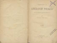Historya literatury polskiej : na tle dziejów narodu skreślona T.2