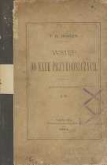 Wstęp do nauk przyrodniczych