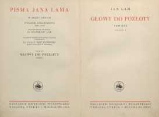 Głowy do pozłoty : powieść Cz. 1