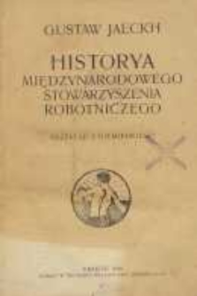 Historya międzynarodowego stowarzyszenia robotniczego