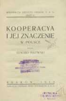 Kooperacya i jej znaczenie w Polsce