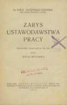 Zarys ustawodawstwa pracy