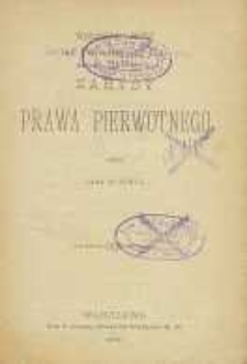 Zarysy prawa pierwotnego