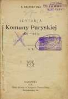 Historia Komuny Paryskiej : (1870-1871)