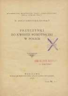 Przyczynki do kwestji robotniczej w Polsce