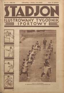 Stadjon : Ilustrowany Tygodnik Sportowy, 1929, R. 7, nr 10