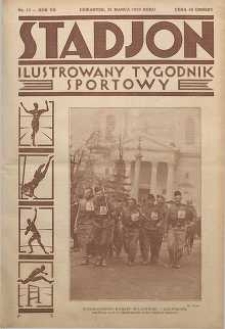 Stadjon : Ilustrowany Tygodnik Sportowy, 1929, R. 7, nr 13