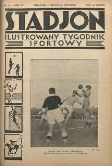 Stadjon : Ilustrowany Tygodnik Sportowy, 1929, R. 7, nr 45