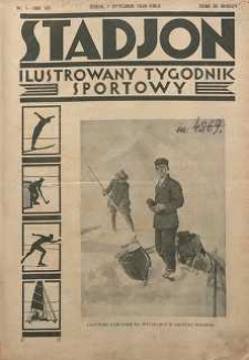 Stadjon : Ilustrowany Tygodnik Sportowy, 1930, R. 8, nr 1