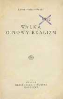 Walka o nowy realizm