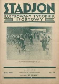 Stadjon : Ilustrowany Tygodnik Sportowy, 1930, R. 8, nr 28