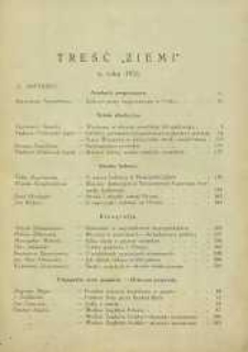 Ziemia, 1931, R. 16, treść Ziemi w roku 1931