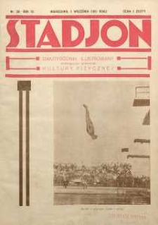 Stadjon : Ilustrowany Tygodnik Sportowy, 1931, R. 9, nr 28