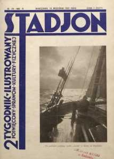 Stadjon : Ilustrowany Tygodnik Sportowy, 1931, R. 9, nr 29