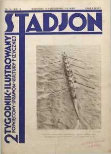 Stadjon : Ilustrowany Tygodnik Sportowy, 1931, R. 9, nr 31