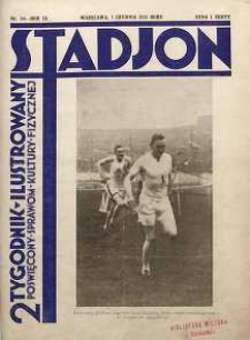 Stadjon : Ilustrowany Tygodnik Sportowy, 1931, R. 9, nr 34