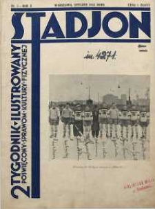 Stadjon : Ilustrowany Tygodnik Sportowy, 1932, R. 10, nr 1
