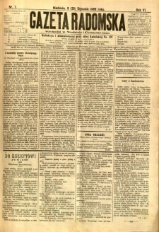 Gazeta Radomska, 1889, R. 6, nr 7