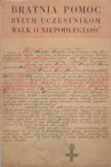 Stowarzyszenie &bdquo;Bratnia Pomoc Byłym Uczestnikom Walk o Niepodległość ; sprawozdanie na dzień 16 października 1934 r z prac, związanych z budową osiedla Im. Aleksandry Piłsudskiej