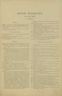 Przegląd Pedagogiczny, 1887, R. 6, spis rzeczy