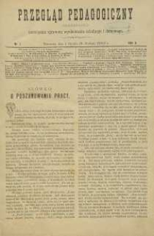 Przegląd Pedagogiczny, 1889, R. 8, nr 1