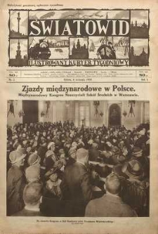 Światowid : Ilustrowany kuryer tygodniowy, 1924, R. 1, nr 5