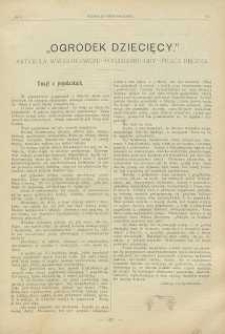 Ogródek dziecięcy : dodatek do Przeglądu Pedagogicznego, 1900, R. 20, nr 7