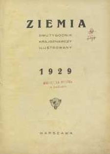 Ziemia, 1929, R. 14, Treść „Ziemi”