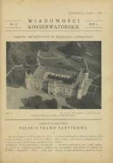 Wiadomości Konserwatorskie, 1929, nr 2