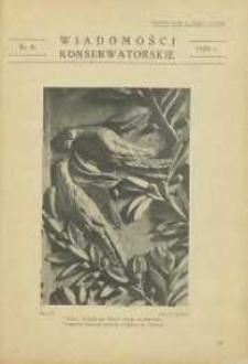 Wiadomości Konserwatorskie, 1929, nr 8