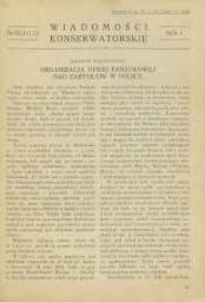 Wiadomości Konserwatorskie, 1929, nr 10/11/12
