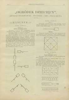 Ogródek dziecięcy : Artykuły Wychowawcze – Pogadanki – Gry – Praca Ręczna, 1901, R. 20, nr 3