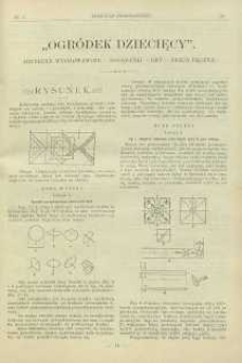 Ogródek dziecięcy : Artykuły Wychowawcze – Pogadanki – Gry – Praca Ręczna, 1901, R. 20, nr 7