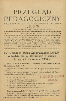 Przegląd Pedagogiczny, 1936, R. 55, nr 9