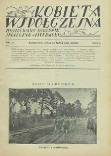Kobieta wsp&oacute;łczesna : Ilustrowany tygodnik społeczno-literacki, 1928, R. 2, nr 31