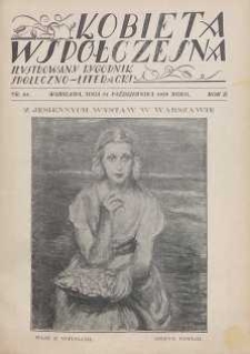 Kobieta wsp&oacute;łczesna : Ilustrowany tygodnik społeczno-literacki, 1928, R. 2, nr 43