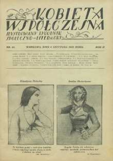 Kobieta wsp&oacute;łczesna : Ilustrowany tygodnik społeczno-literacki, 1928, R. 2, nr 45