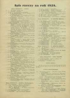 Kobieta wsp&oacute;łczesna : Ilustrowany tygodnik społeczno-literacki, 1928, R. 2, spis rzeczy