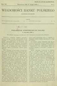Wiadomości Banku Polskiego, 1938, R. 15, nr 3