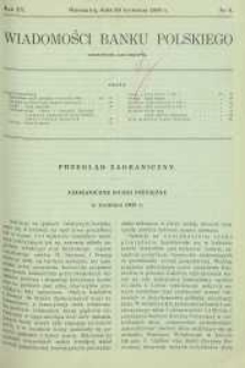 Wiadomości Banku Polskiego, 1938, R. 15, nr 8